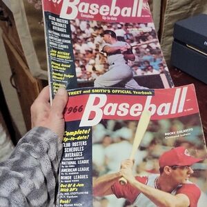 1966 & 1967 Street and Smith Official Yearbook Baseball Magazines